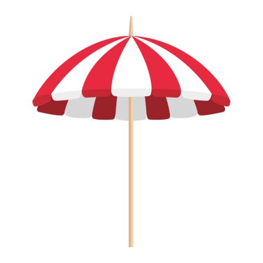 plaj şemsiyesi yaz izole simgesi