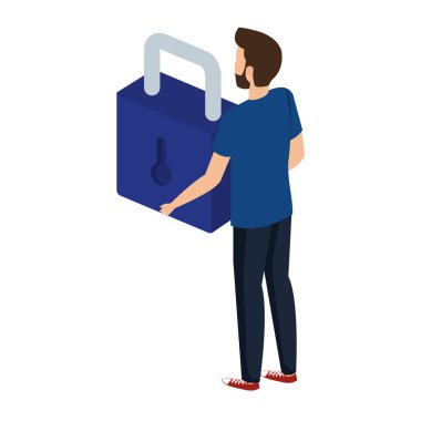 adam kaldırma güvenli asma kilit