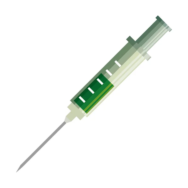 Illustration vectorielle d'icône médicale de seringue d'injection — Image vectorielle