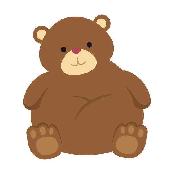 Cute Little Bear pluszowy zabawka — Wektor stockowy