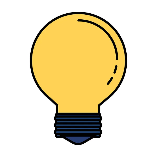 Idea bulbo pensar icono vector ilustración — Vector de stock