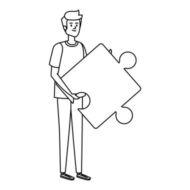 Genç adam hedef oku başarıyla kaldırıyor.