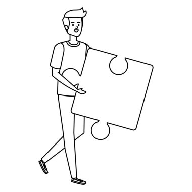 Genç adam hedef oku başarıyla kaldırıyor.