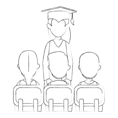 kadın öğrenci öğrenci sınıfı ile mezun