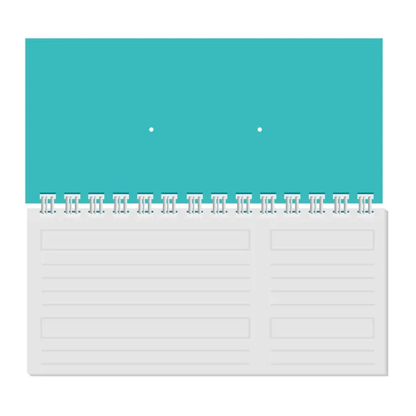 Kalender met commerciële promo print — Stockvector