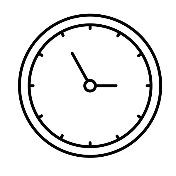 Time clock watch isolated icon — Stock Vector