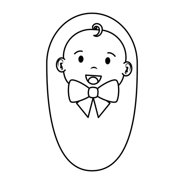 Bonitinho menino personagem — Vetor de Stock