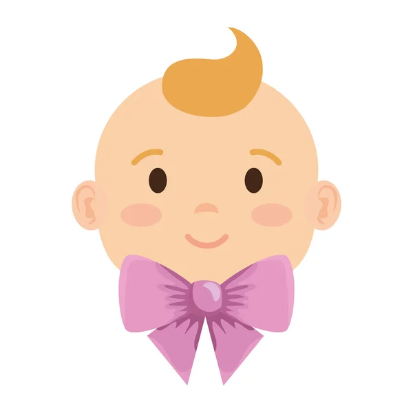 Cute little baby girl character — Stock Vector