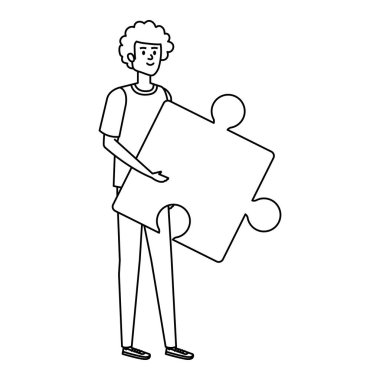 Genç adam hedef oku başarıyla kaldırıyor.