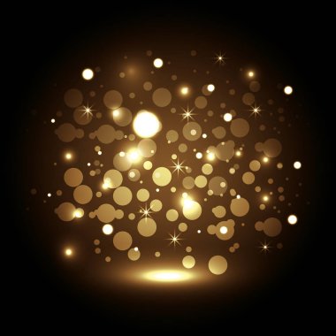 Altın ışıklar ile dekorasyon