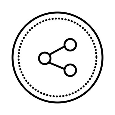 sosyal medya sembolü vektör illüstrasyon paylaş