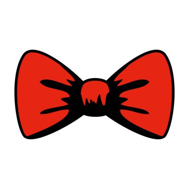 zarif papyon aksesuar simgesi vektör illüstrasyon