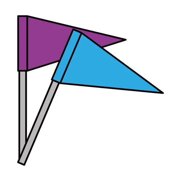 Flaga ikona ilustracja symbol wektor — Wektor stockowy