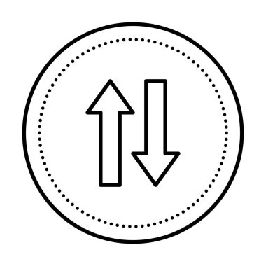 oklar yön yukarı ve aşağı simgesi