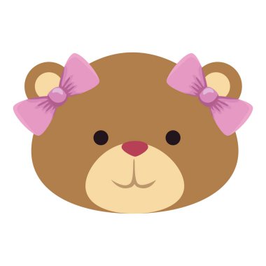 pirit küçük ayı oyuncak kadın yay baş ile