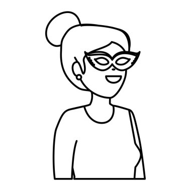 maske karakteri ile güzel sirk kadın