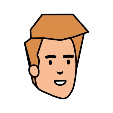 genç adam baş avatar karakter