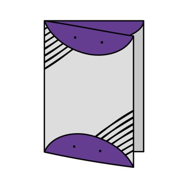 el ilanı kağıt baskı simgesi vektör illüstrasyon