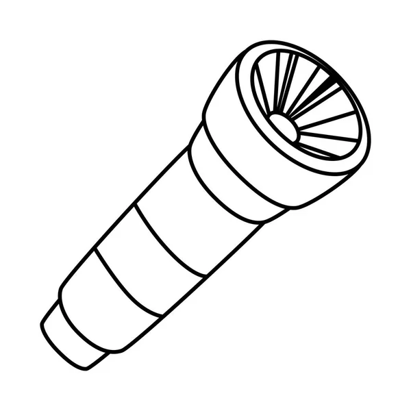 플래시 라이트 랜턴 액세서리 아이콘 — 스톡 벡터