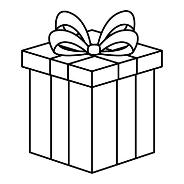 hediye kutusu izole edilmiş simge