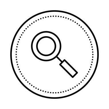 büyüteç arama simgesi izole edildi