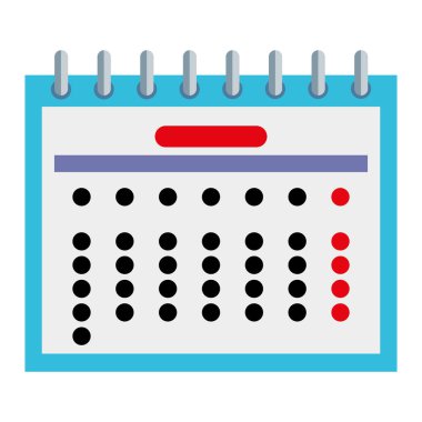 takvim tarihi anımsatıcı yalıtılmış simgesi