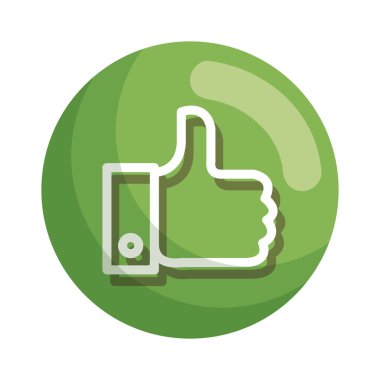 Sosyal medya simgesi gibi el