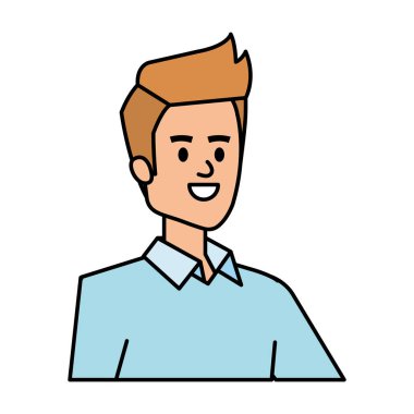 zarif işadamı avatar karakter vektör illüstrasyon