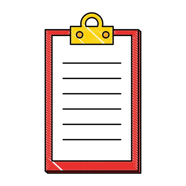 Checklist clipboard isolated icon — Stock Vector