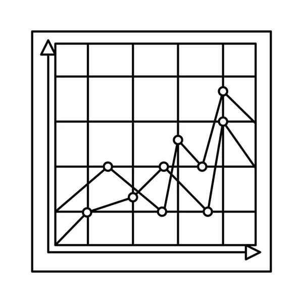 Statisztika bárok elszigetelt ikon vektoros illusztrátor — Stock Vector