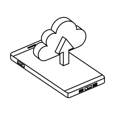 bulut bilgi işlem ve ok yükleme ile akıllı telefon