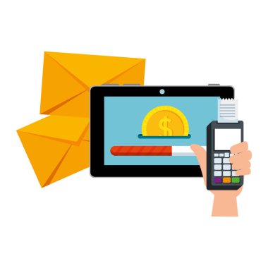 sikke para ile fiş ve tablet kullanarak el
