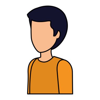 Mutlu genç adam Avatar karakteri