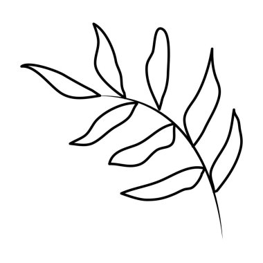 yapraklar bitkiler simgesi ile dal