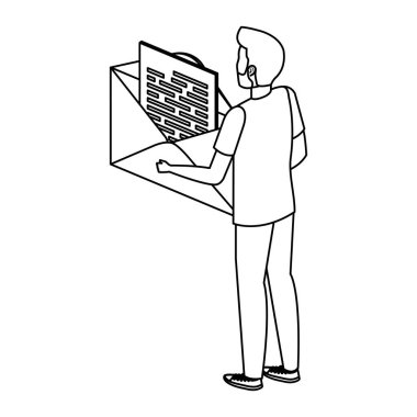 Mektupları kaldıran genç adam gönderdi