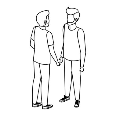 genç ve rahat men karakterleri