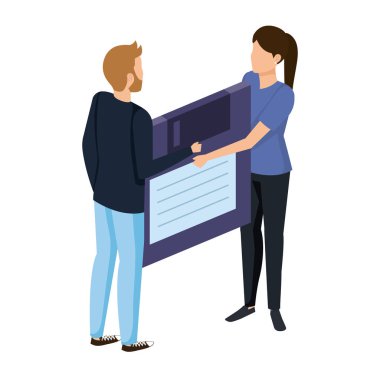 Disket veri deposunu kaldıran genç çift