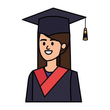 Genç bayan öğrenci karakter olarak mezun oldu