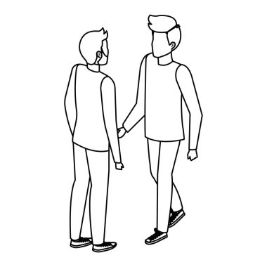 genç ve rahat men karakterleri