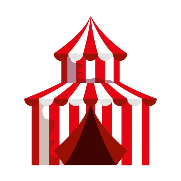 Cirkusz sátor farsangi ikon vektor illusztráció — Stock Vector