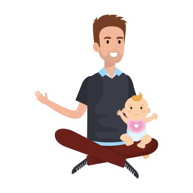 baba küçük bebek karakterleri kaldırma