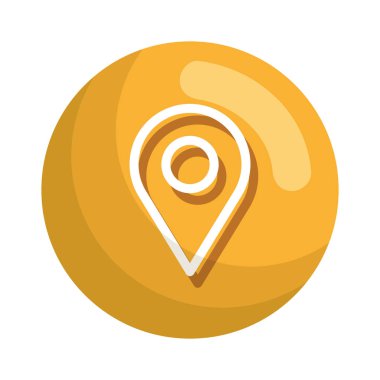 toplu iğne işaretçisi konumu simge vektör çizim