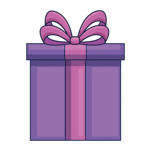 礼品盒呈现孤立图标 — 图库矢量图片