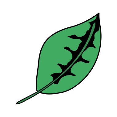 Ekoloji yaprağı bitki doğa simgesi