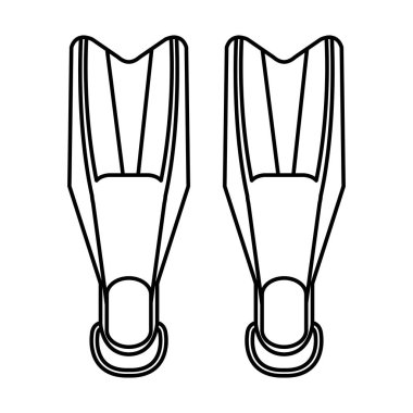 Dalış ekipman izole simge