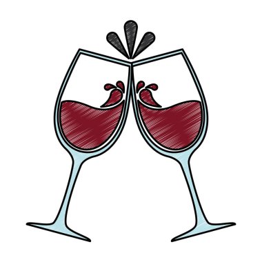 şarap bardaksiluetleri simgesi