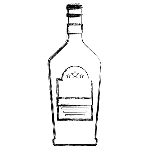 Whiskey Flasche Drink-Ikone — Stockvektor