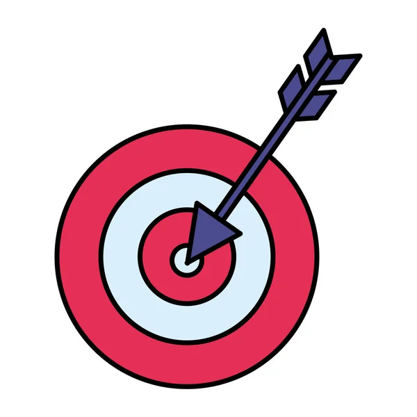 Target arrow success icon vector illustration — Stock Vector