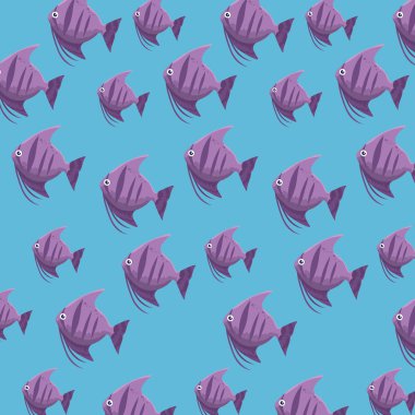 sevimli renkler fishes desen karakterleri