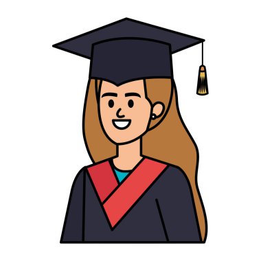 Genç bayan öğrenci karakter olarak mezun oldu